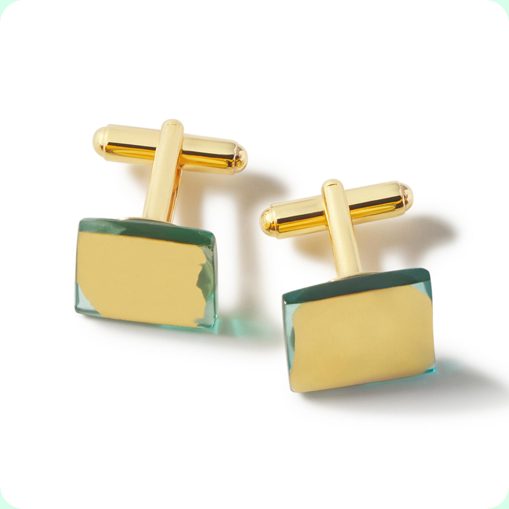 Academy Museum Store Broken Plates Square Cufflinks