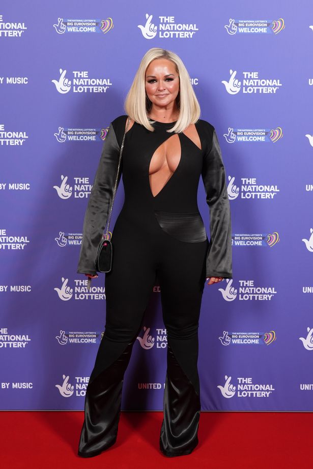 Jennifer Ellison attends the National Lottery's Big Eurovision Welcome event outside St George's Hall on May 07, 2023 in Liverpool