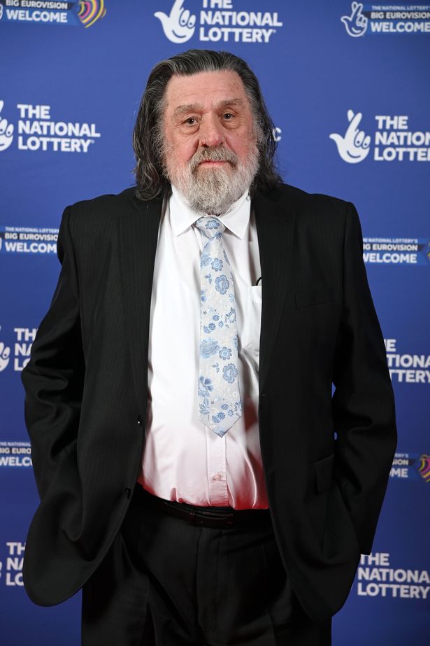 Ricky Tomlinson attends the National Lottery's Big Eurovision Welcome event outside St George's Hall on May 07, 2023 in Liverpool