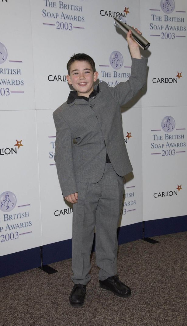 Jack McMullen won Best  Newcomer for his part  in Brookside in 2003