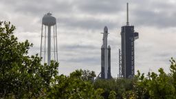 FL: SpaceX Scrubs the launch attempt of USSF-52 Space Plane on Falcon Heavy. Photos of the 9th SpaceX Falcon Heavy three core rocket vehicle on Monday December 11th 2023 before the scrub for ground side issues. Photos are from three different locations around historic LC-39A. The center core is new and will be expended. The two side booster will make their 5th launch attempt and land back at LZ-1 & 2 Cape Canaveral Brevard County Florida USA.