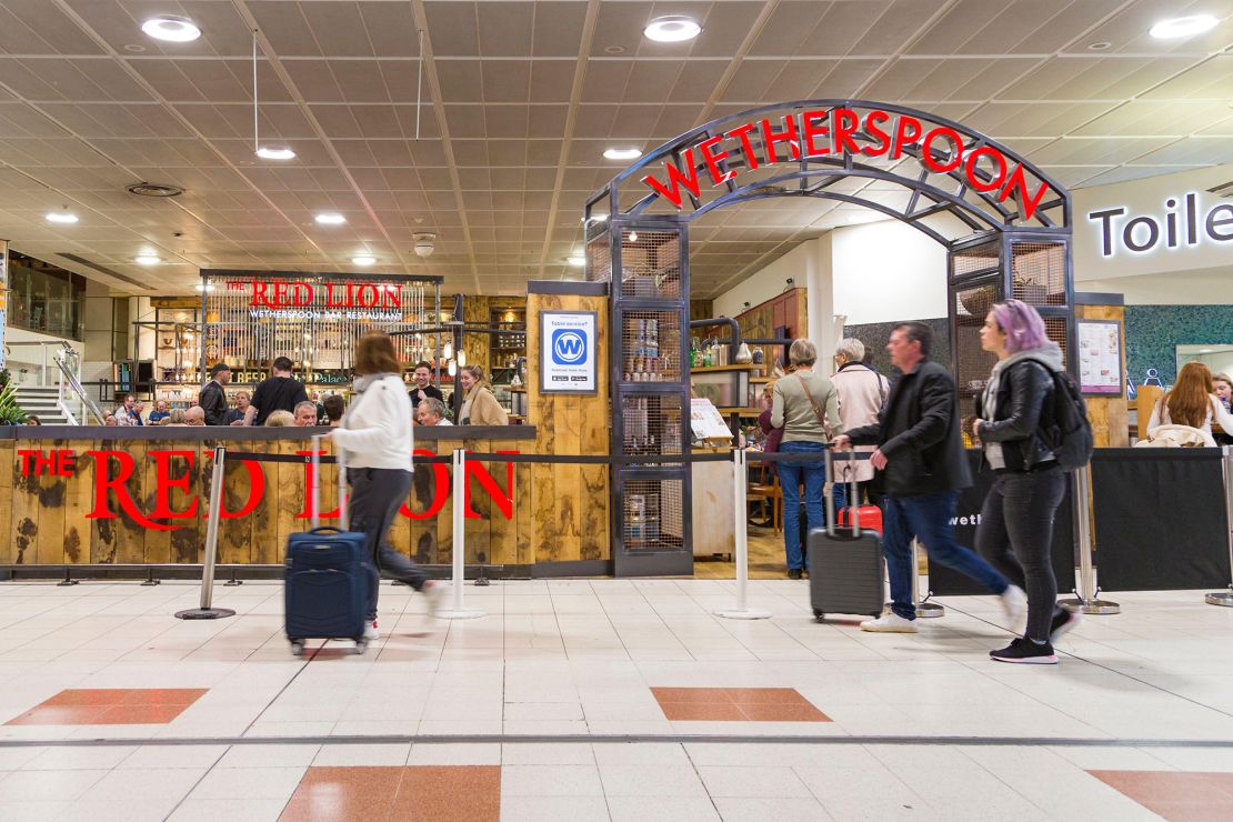 To help Brits minimize Spoons withdrawal symptoms while abroad, there's three at London's Gatwick Airport.