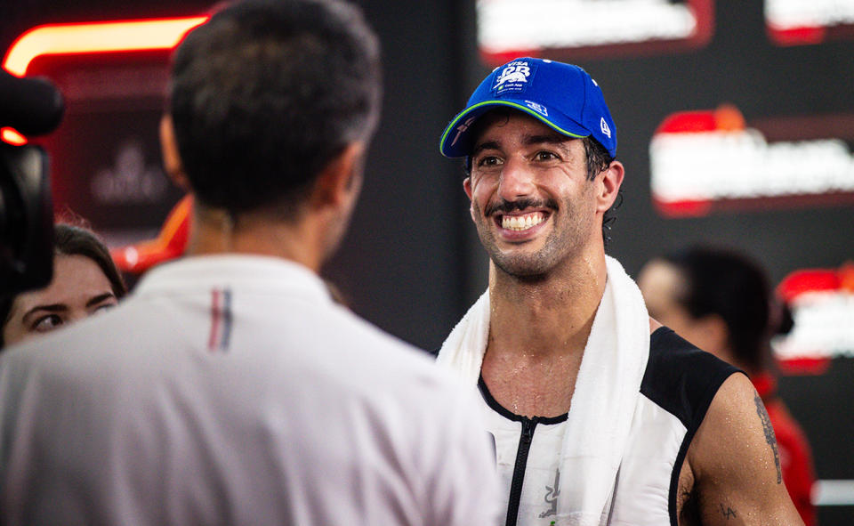 Daniel Ricciardo after the Singapore Grand Prix.