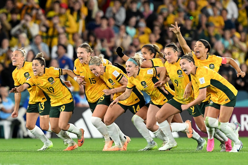 Matildas celebrate