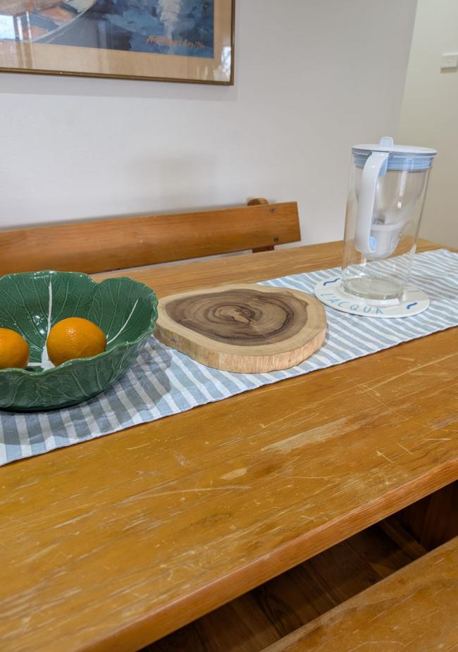 A wooden chopping board I bought from Temu.