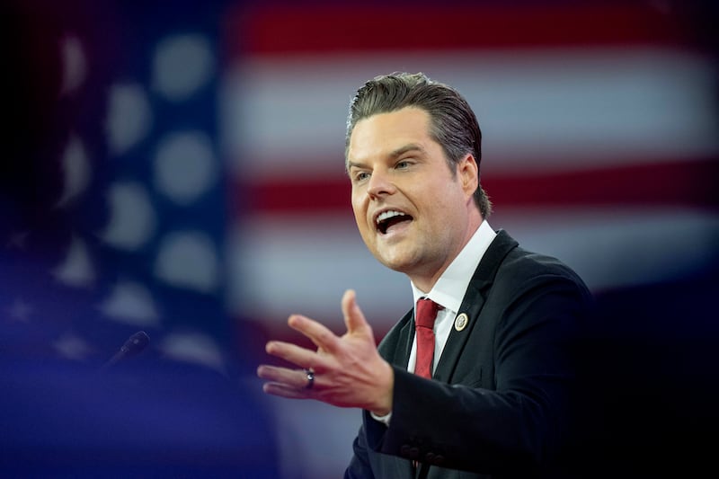 Matt Gaetz has been selected as Trump's nominee for attorney general. Photograph: Alex Brandon/AP