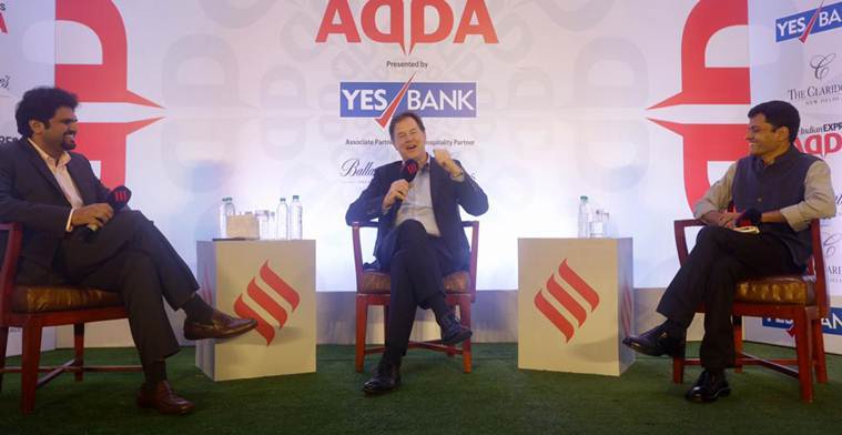 nick clegg, nick clegg indian express interview, china internet, internet usage in india, internet usage in US, express adda