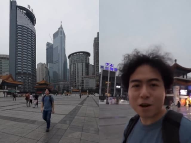 Watch: This Chinese Man’s Daily Commute To Work Is Straight Out Of A Sci-Fi Movie