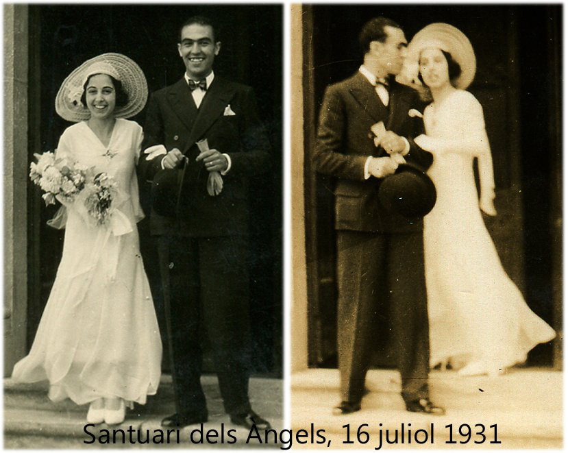 Maria at her wedding back in 1931