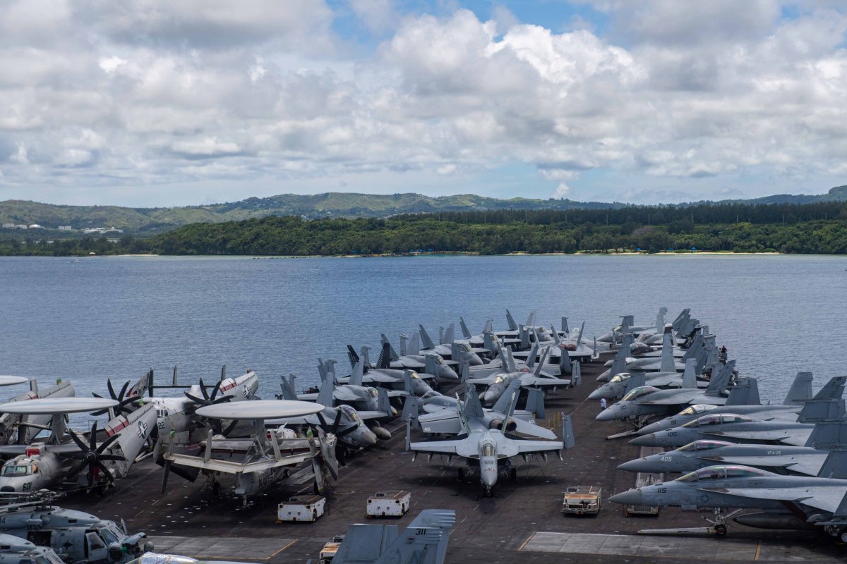 US Navy Aircraft Carrier Visits Guam